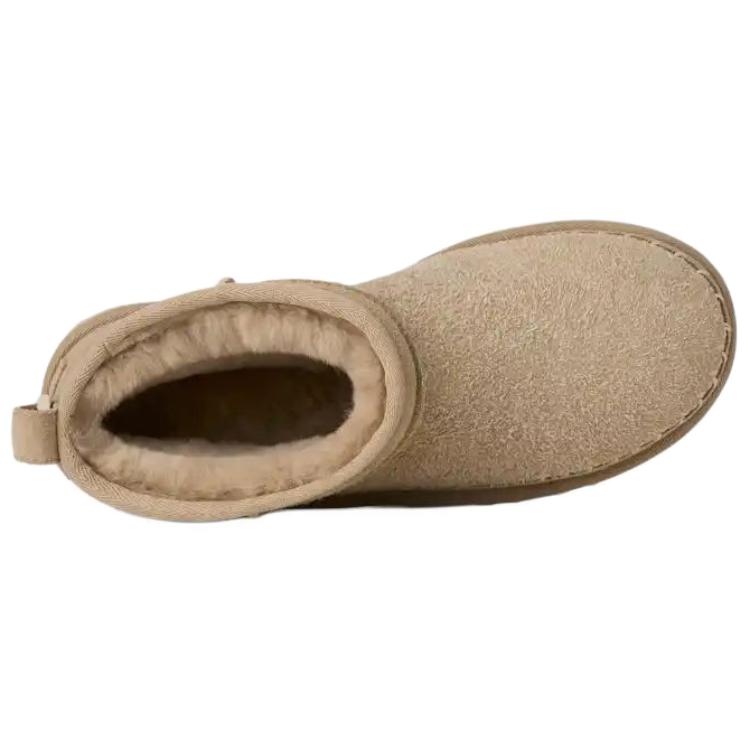 UGG Classic Ultra Mini Biarritz Durable Fashionable Comfortable Ankle Snow Boots Women boots Khaki 1171538-MDSD