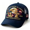 American 250th Anniversary Eagle Print Baseball Cap Unisex Adjustable Mesh Cap Summer Outdoor Sun Shade Breathable Baseball Caps