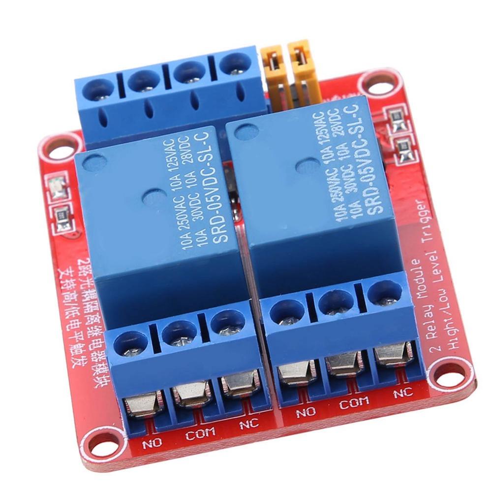 2 Channel High and Low Level Trigger Optocoupler Isolation Relay Module  DIY Electronics Projects
