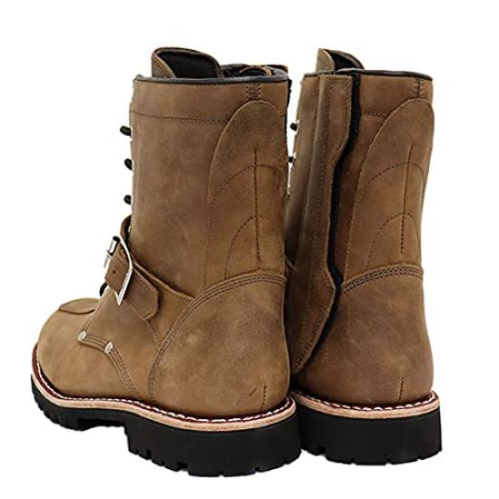 AV2100 YAMATO Biker Style Leather Boots CRAZY HORSE US10 [Avirex] (Approx. 28cm)