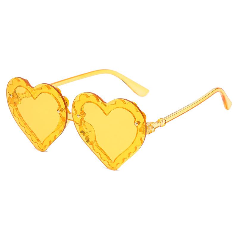 Children'S Concave Shape Versatile Love Sunglasses, Men'S And Women'S Baby Uv-Proof Glasses, Sunglasses