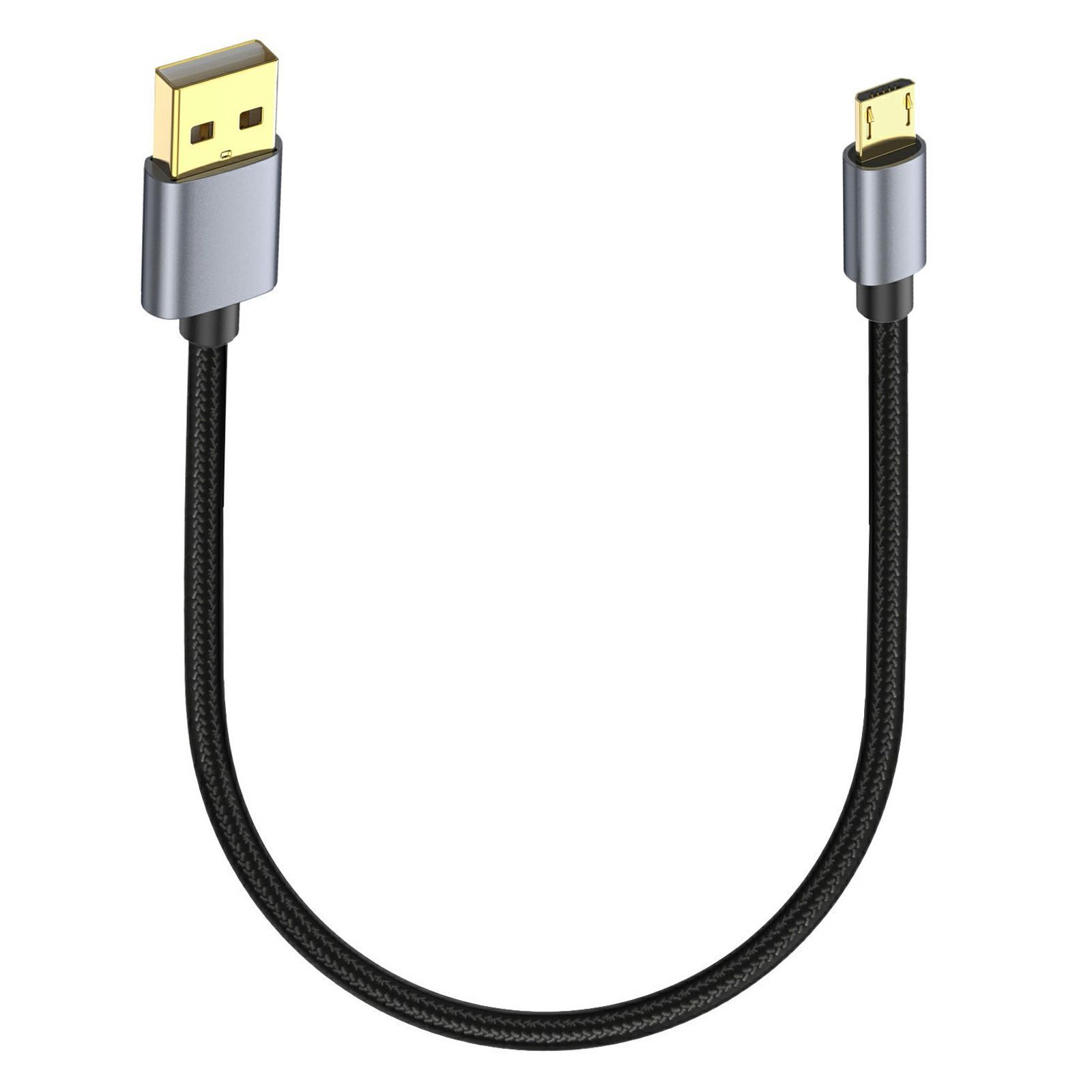 

0.3m 480Mbps USB A to Micro Charge and Sync USB Cable for Samsung Galaxy J7/S7/S6/Kindle Fire HD Tablets/PS4 A