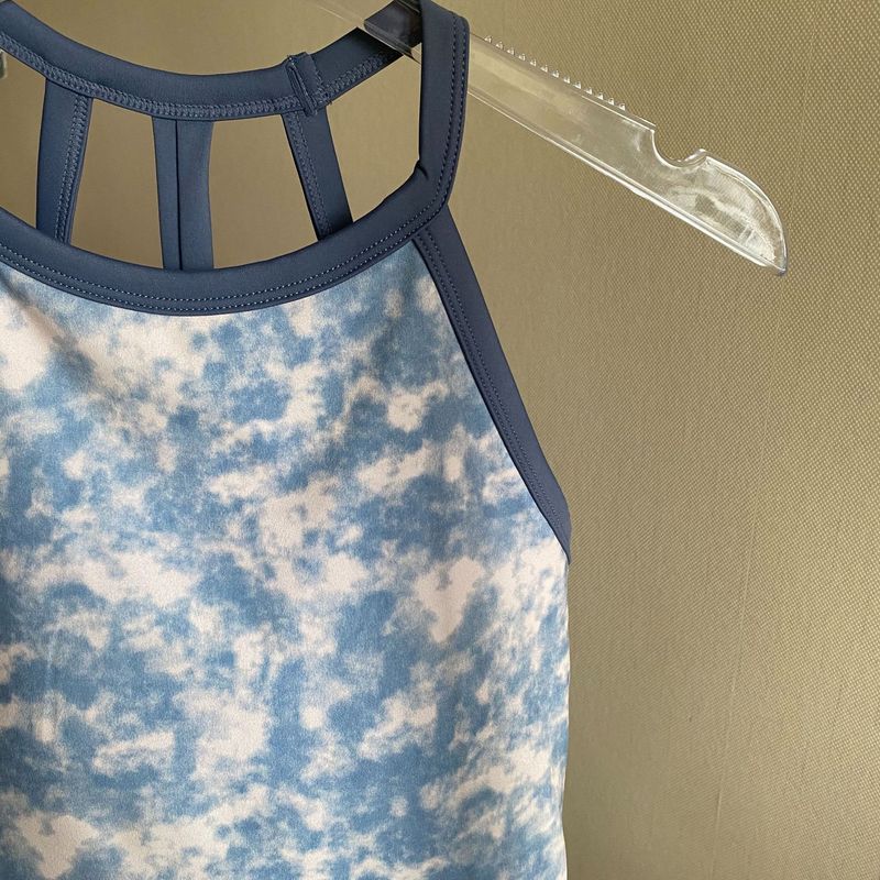 With Chest Pad Export Tie-Dye Hollow-out Beauty Back Yoga Clothes Vest-Style Running Shockproof Sports Intimates Gym Top