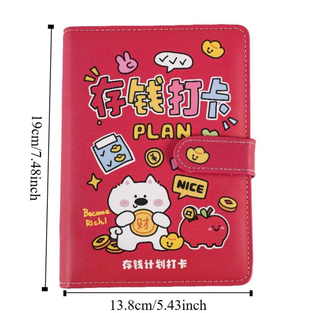 Handbook Saving Money Binder Wallet Storage Account Book Detachable Budget Binder with Lock Family