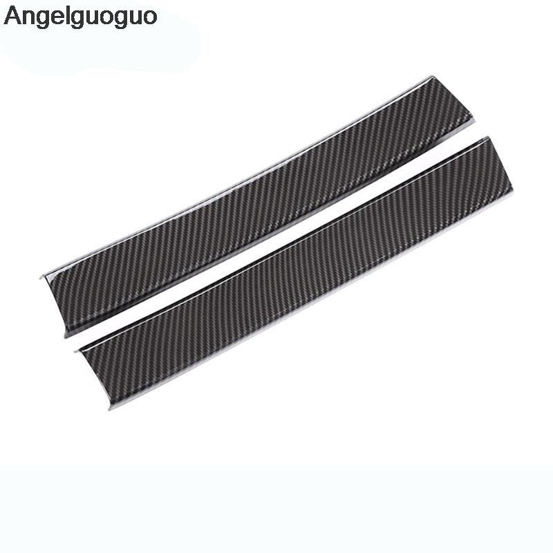 Auto-ABS-Kunststoff-Kohlefaser-Innenfenster-C-Säulen-Abdeckungsstreifen-Ordnung für 2014–2018 BMW 5er F10 F18 G38