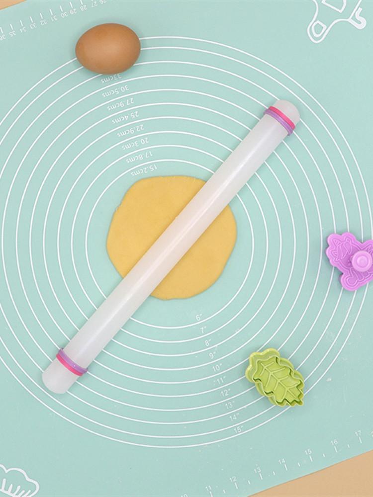 23/33/45/50cm Plastic Rolling Pin Kitchen Cake Baking Tool PP Non Stick Surface Stick Circled Household Sugar Dough Rolling Mach
