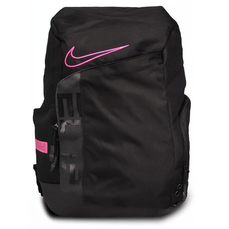 Nike Polyester Elite Backpack Regular Unisex Black Pink Casual BA6164-011