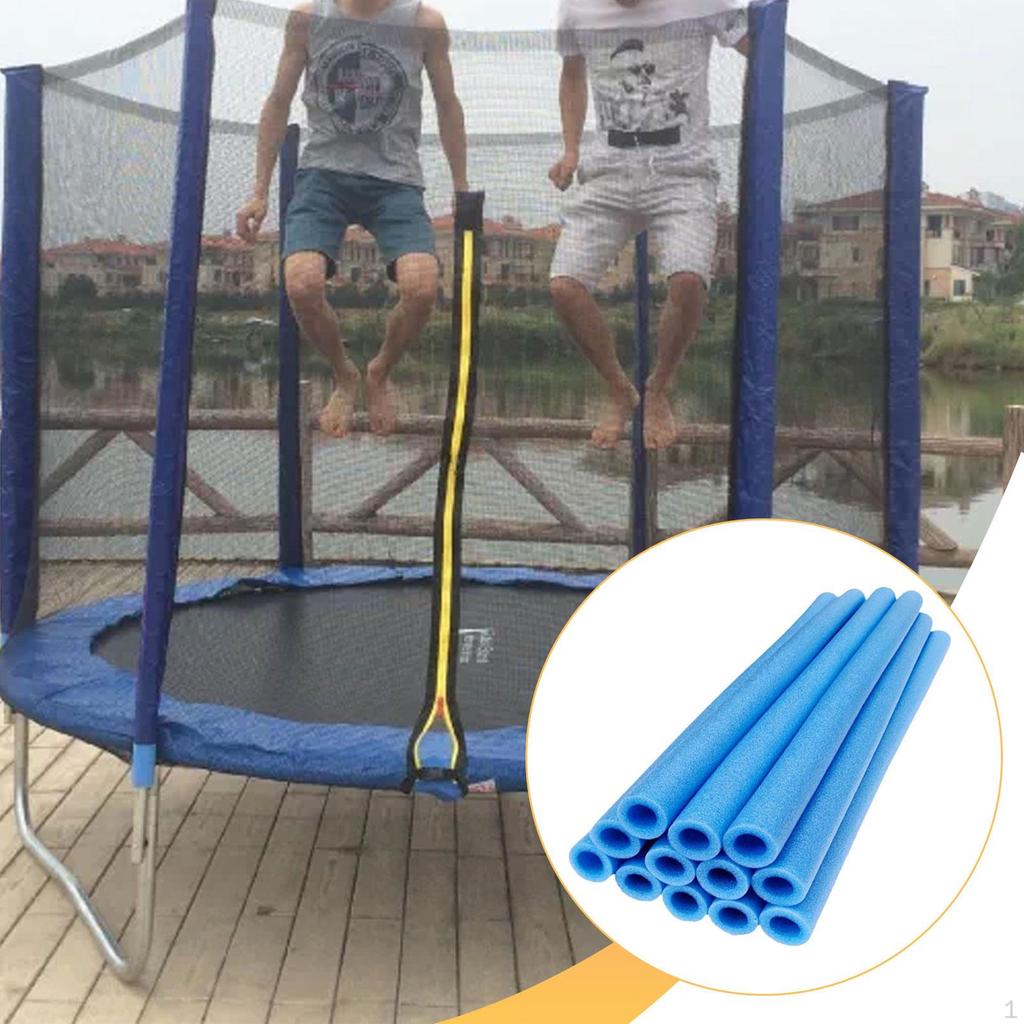 12 Foam Covers for Trampoline Poles, 40 Cm, Easy To Assemble, Portable, , Direct Replacement
