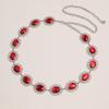 New Women's Big Diamond Waist Chain Hollow Beautiful Metal Waist Chain Women Luxury Exquisite Women Waist Chain