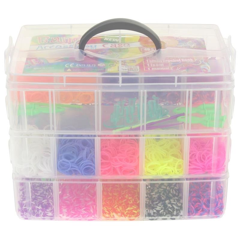 Elastische Bänder zum Herstellen von Schmuckarmbändern Loom Bands Loom Set XXL