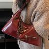 High-value Large-capacity Bag Women's 2025 New Fashion Messenger Bag Casual Foreign-style Shoulder Bag Simple Small Square Bag