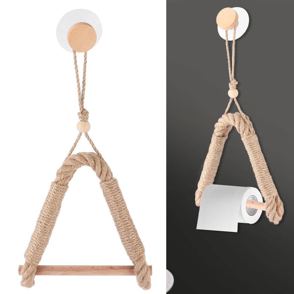 Innovative Vintage HandMade WallMounted Roll Paper Holder Rack Bathroom Toilet Accessory