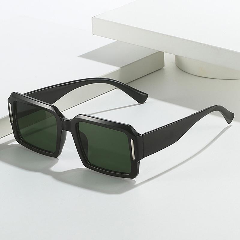 SO&EI Ins Popular Fashion Square Punk Men Gradient Sunglasses Shades UV400