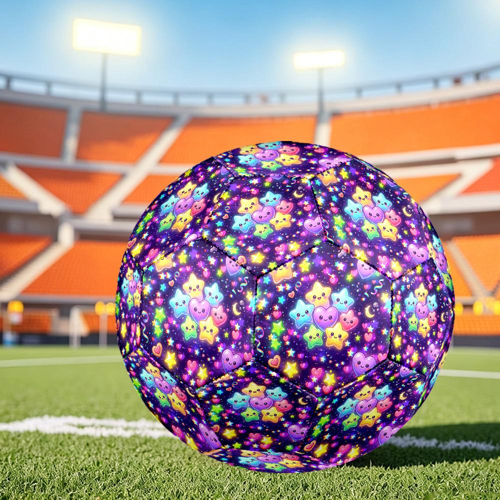 1pc Starry Night Themed Soccer Ball, Size 5, Lightweight PVC Material, Outdoor Training Soccer Ball Gift. q62290