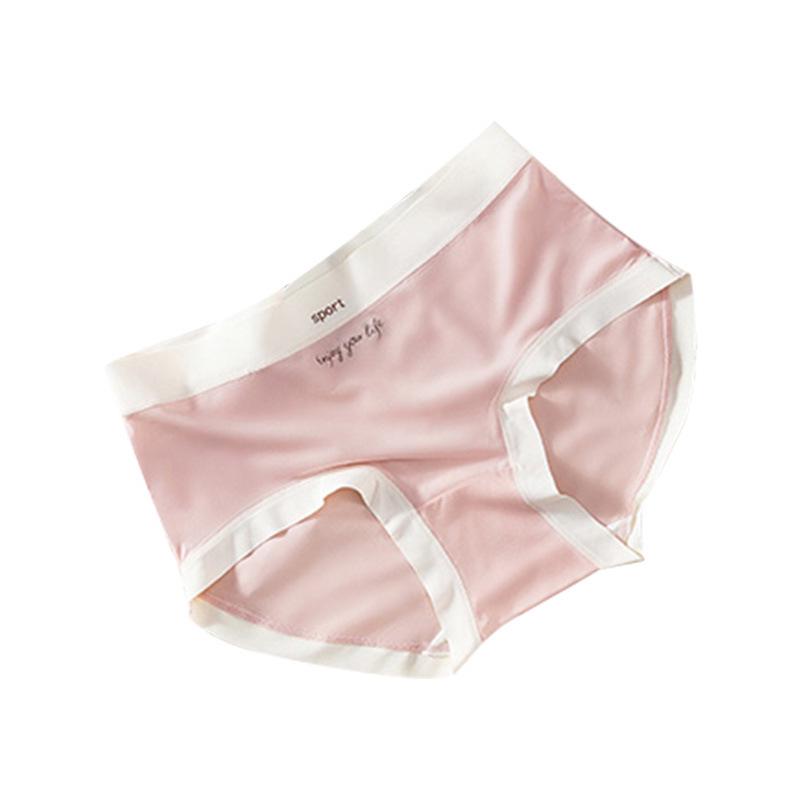 Japanese Seamless Ice Silk Lace Panties - Breathable Nude Feel Mulberry Silk Briefs