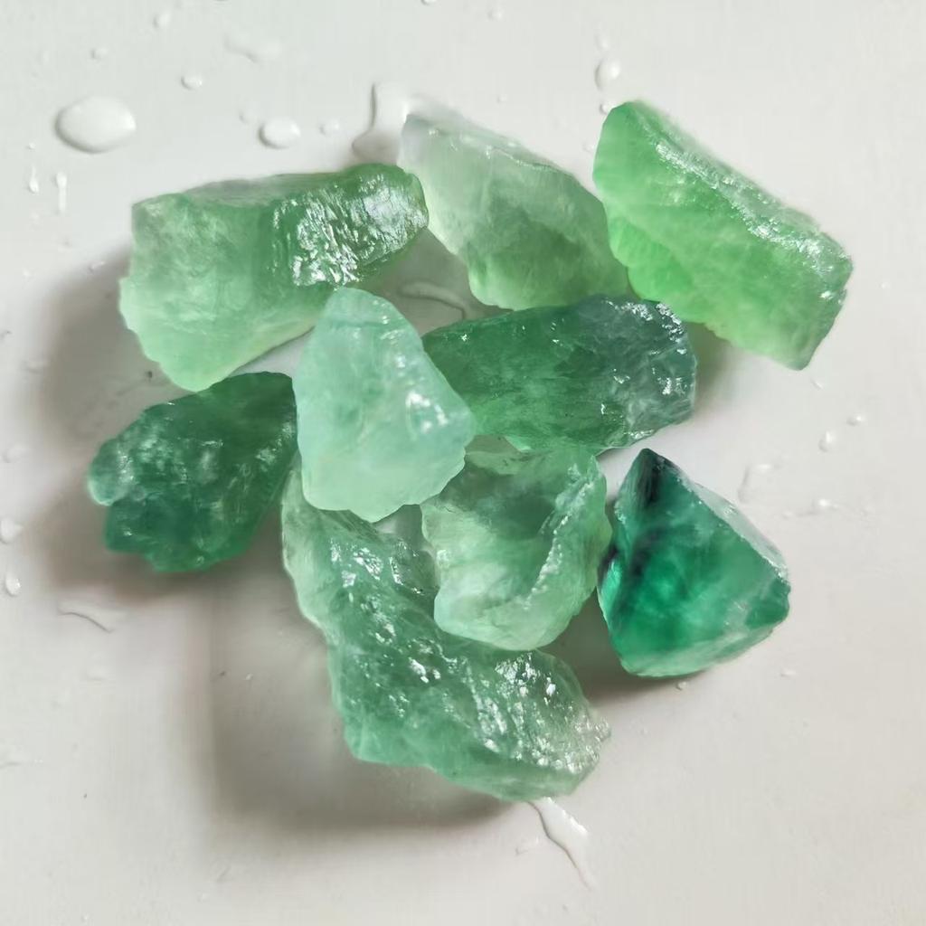 Natural Green Fluorite Home Decoration Stone Healing Collectible Mineral Specimen Quartz Stones Fluorite Crystals Stone