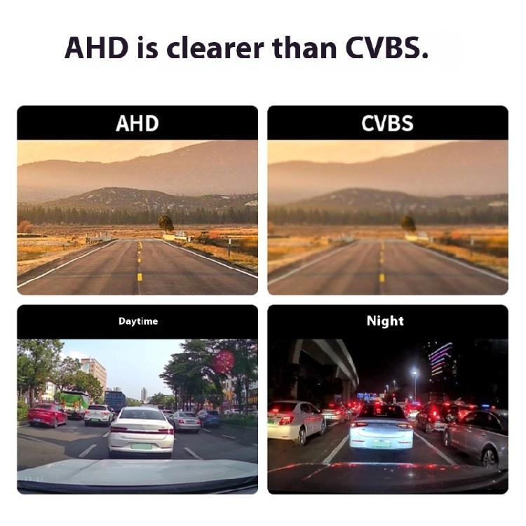 CVBS AHD Reversing Rear Camera Waterproof Car Reversing Rear View Camera Wide Angle for Most Vehicle Easy Installation