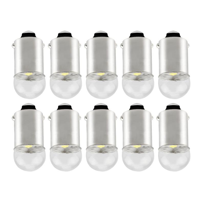 10pcs White 3030 LED Car Clearance Dome Map Light Wedge Lamp Bulb BA9S T11 T4W 12V