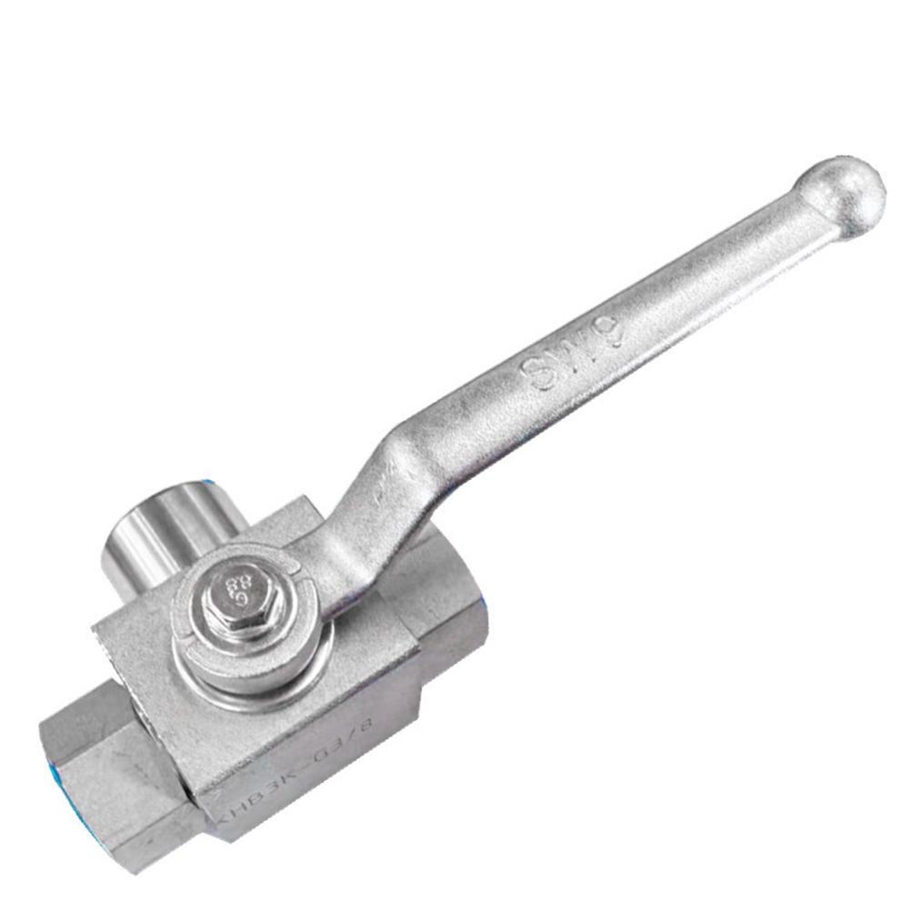 Carbon Steel With Installation Holes 3-Way Ball Valve 1/4  500 bar for Multi-Fluid Systems – Industrial Grade