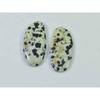 11,90Cts. Natürlicher Dalmatiner-Jaspis (Jeweils 11 mm x 23 mm) Cabochon-Match-Paar SK-2517
