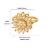 Ring Women's Micro-inlaid Rotating Zircon Temperament Cold Wind Fashion Full Diamond Round Geometric Versatile Fashion Ring Jewelry
