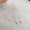Trendy Geometric Square Zirconia Necklace for Women - High-End Versatile Clavicle Chain