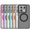 For Xiaomi 14T Pro Case Magsafe Wireless Charging Cover For Xiaomi 14T 14T Pro 5G Matte TPU Phone Back Bumper For Xiaomi 14T Pro