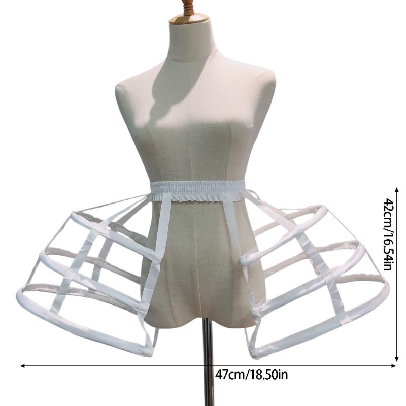 Classical Baroque Wedding Crinoline Cosplay Costume Underskirt Petticoat for Bridal Wedding and Theme Party Dresses