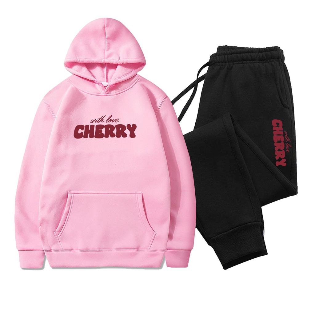 Trendy Men's & Women's Casual Printed Hoodie & Sweatpants Set