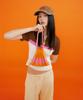 Pleatsmama Handle Bubble Bag Orange