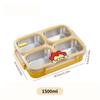 304 Stainless Steel Bento Lunch Box With 2/3/4 Compartments Microwave Safe Portable Leak-proof Food Container For Kids Students