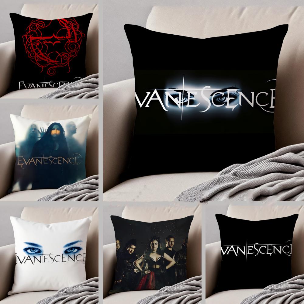 Fashion Gothic Casual Rock EEvanescence Cushion Cover Linen Pillow Case Soft Breathable Protective Couch Room Decoration