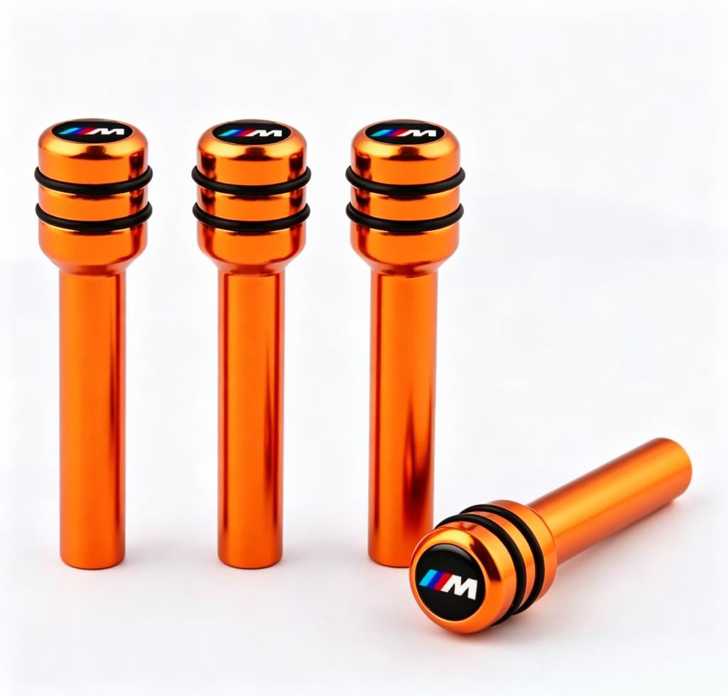 4Pcs Aluminum Alloy Car Door Lock Pins Security Rod Knob Cover For BMW M 50th Anniversary M 3 5 6 7 1 Series Z4 X1 X3 X5 X6 I5 G