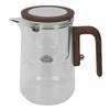 Water Separation Teapot Heatproof Glass Teapot Transparent 800ml Tea Kettle for Home Restaurant