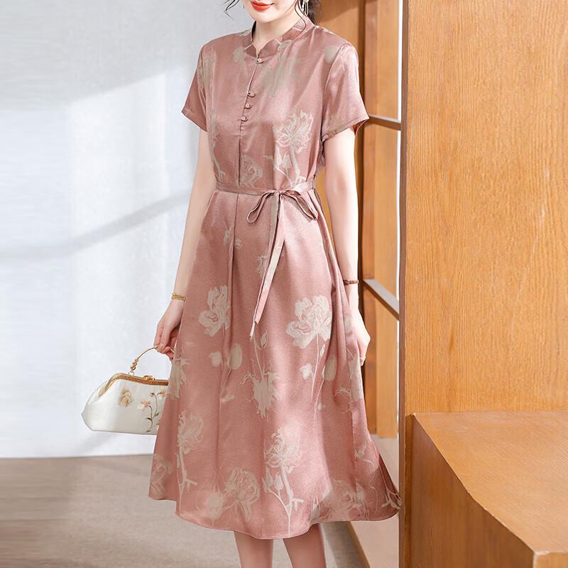 XUEXI Women s Summer Loose Qipao Dress 2XL