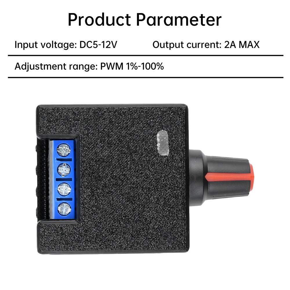 DC 5-12V 2A PWM Speed Controller Computer Violent Fan Motor Modification DIY Water Cooling Radiator Speed Controller Module