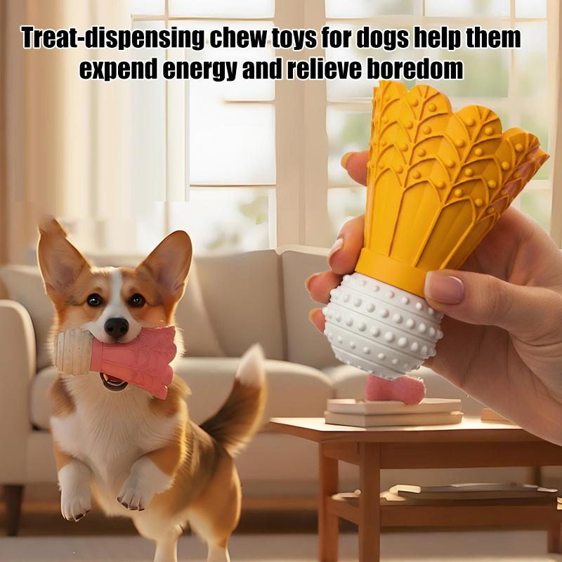 Badminton Shape Bite-Resistant Dog Toy Interactive Chew Toy Relieves Boredom Teeth Grinding Stick Puzzle For Dogs Self-Fun