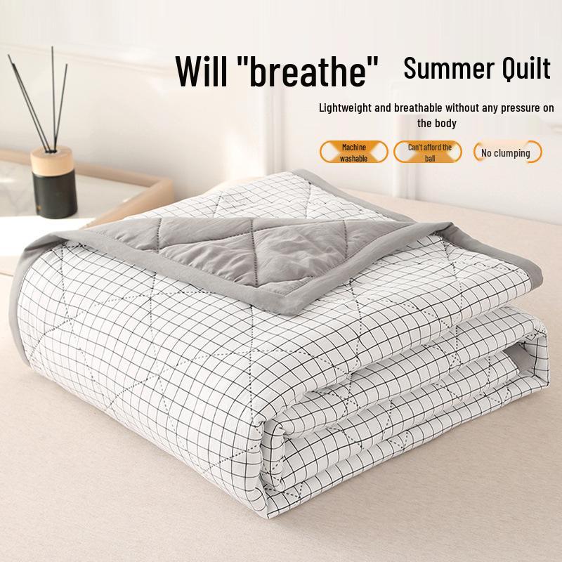 

Японское летнее одеяло из стиранного хлопка: Легкий, Прохладный и Машинная стирка 180*200cm ~2.1 jin