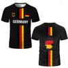 2026 Germany Map Flag Football Jersey Summer Breathable Quick Dry Short Sleeve T-shirt Men Women Kids Casual Sports Fan Gift