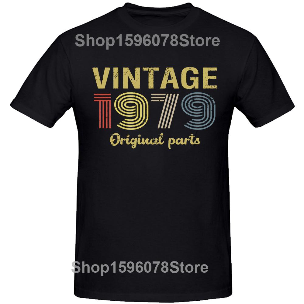 Made in 1979 Limited Edition 45th Birthday Cassette Tape T Shirts Summer Graphic Cotton Streetwear Short Sleeve T-shirt Men