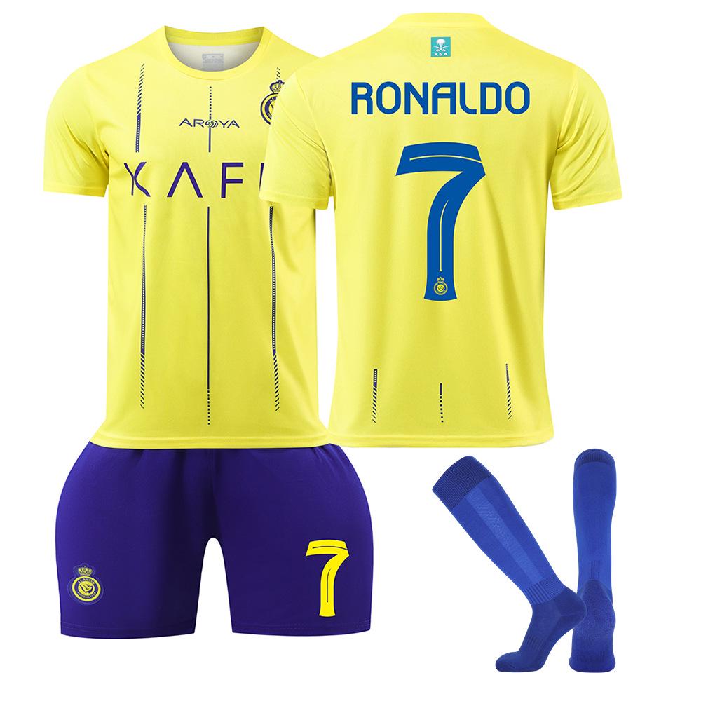 Al Nassr 2023/24 Ronaldo Nu. 7 & Mané Nu. Set 10 tricouri pentru adulți și copii