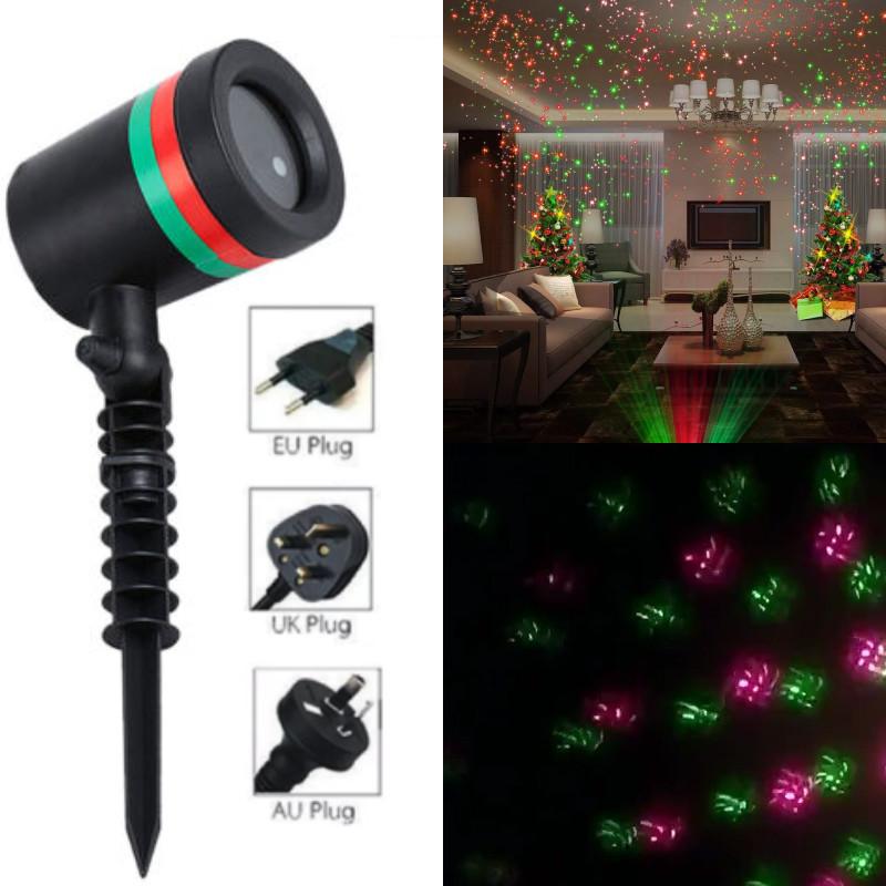 Moving Led Christmas Laser Projector Light Xmas Party Outdoor Lamp Landscape