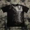 Y2K Gothic Style T-shirt Print Oversized T Shirt High Street Shirts Gothic Round Neck Cotton Tops New Mens Women T Shirt