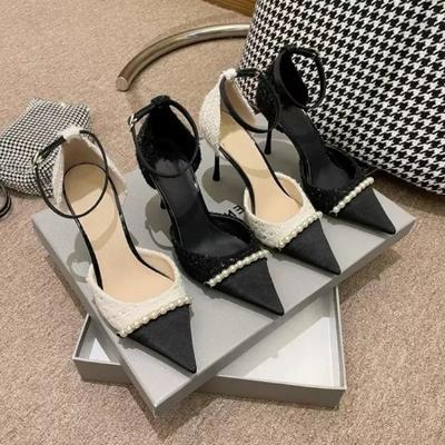 Ženy Pearl Luxusné Topánky na vysokých podpätkoch Dámske Elegantné Špicaté Šaty Topánky Jar Móda Dizajn Párty Lodičky Zapatos Mujer