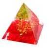 Orgonite Crystal Orgone Pyramid Tree of Life Energy Tower Nature Reiki Healing Chakra Crushed Stone Object (Red)