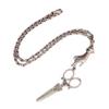 Gothic Punk Silver Scissors Pendant Necklace for Women - Retro Hairdresser Jewelry Gift