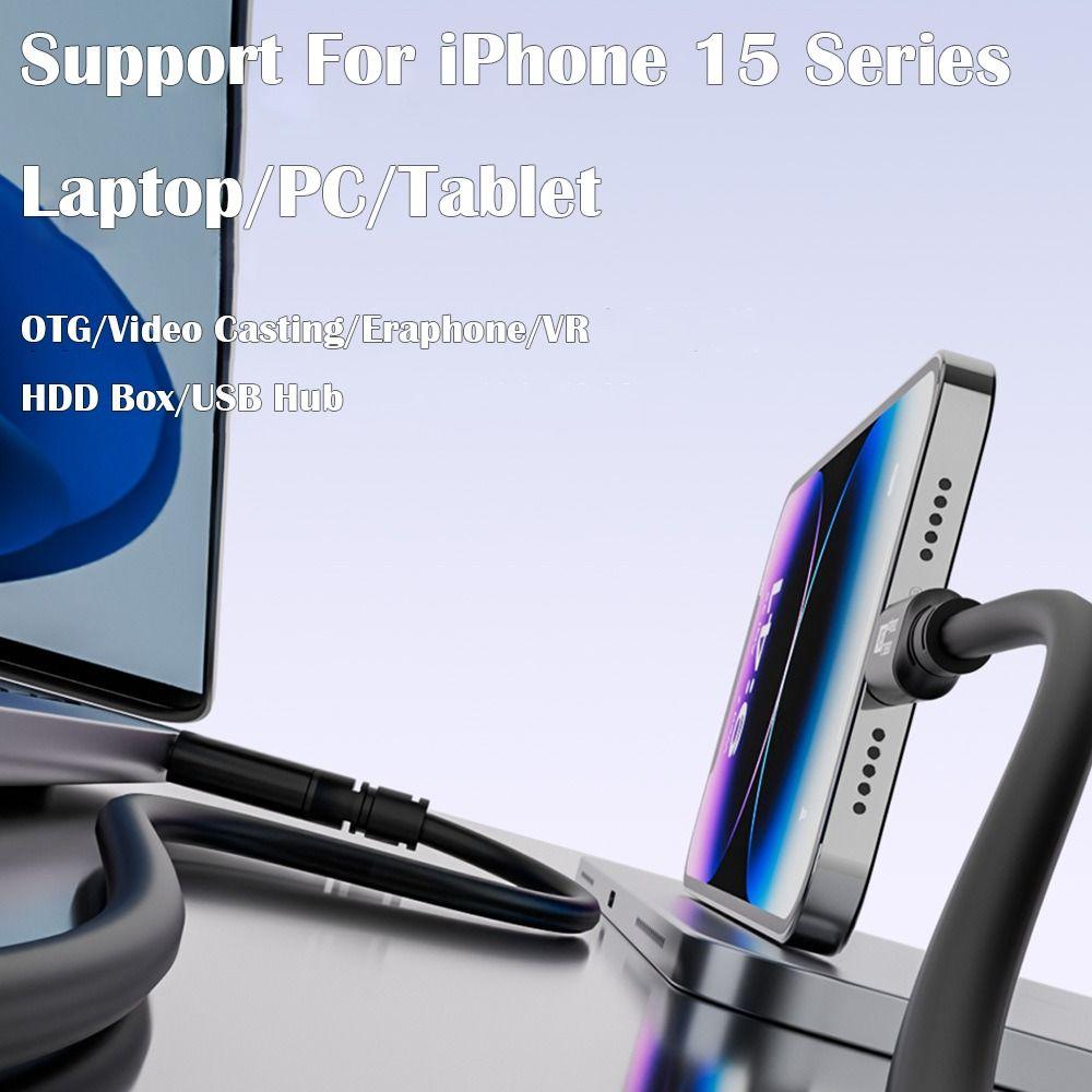 8K@60Hz Fast Charging Line PD 100W Data Cord for Mobile Phone 15 Pro Max Laptop