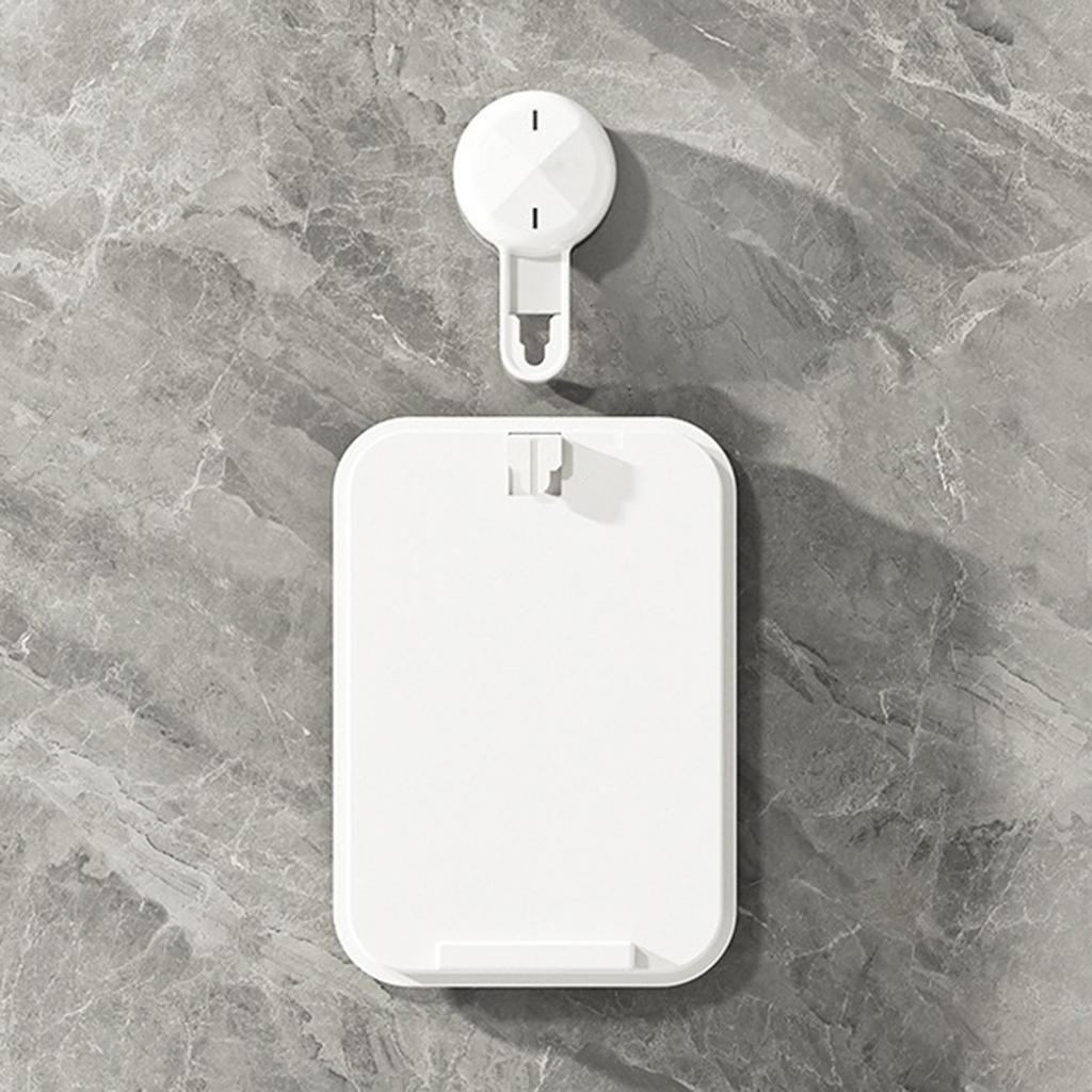 Stilvoller beschlagfreier Duschspiegel mit Saugnapf-Design, praktisch für Badaccessoires und Rasierbedürfnisse