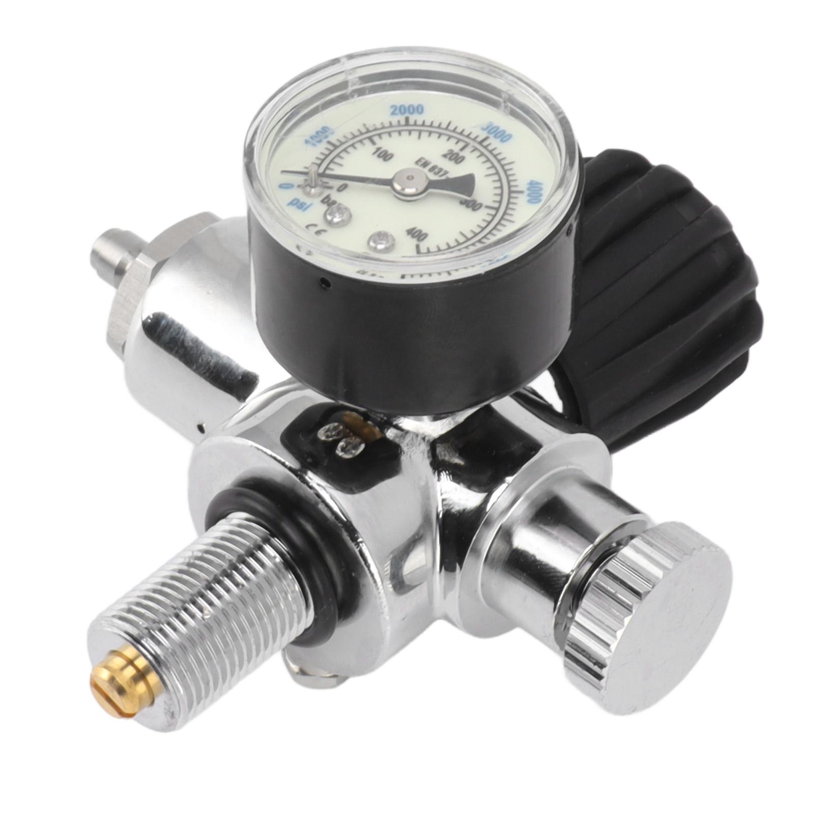 

6000psi 400Bar Diving Tank Pressure Gauge M18x1.5 Scuba Diving Tank Pressure Gauge Double Scale Luminous Meter