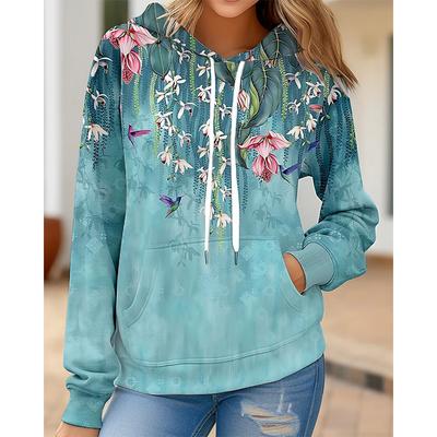Bluzy z kapturem Vintage Flowers Floral 3D Print Men Women Fashion Oversized Pullover Hooded Bluzy Streetwear Kids Woman Clothing